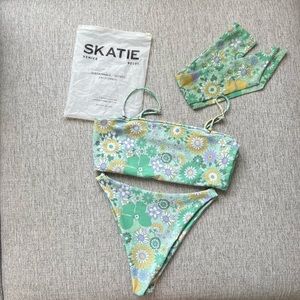 Skatie Swim Annie Top - Haleiwa Print